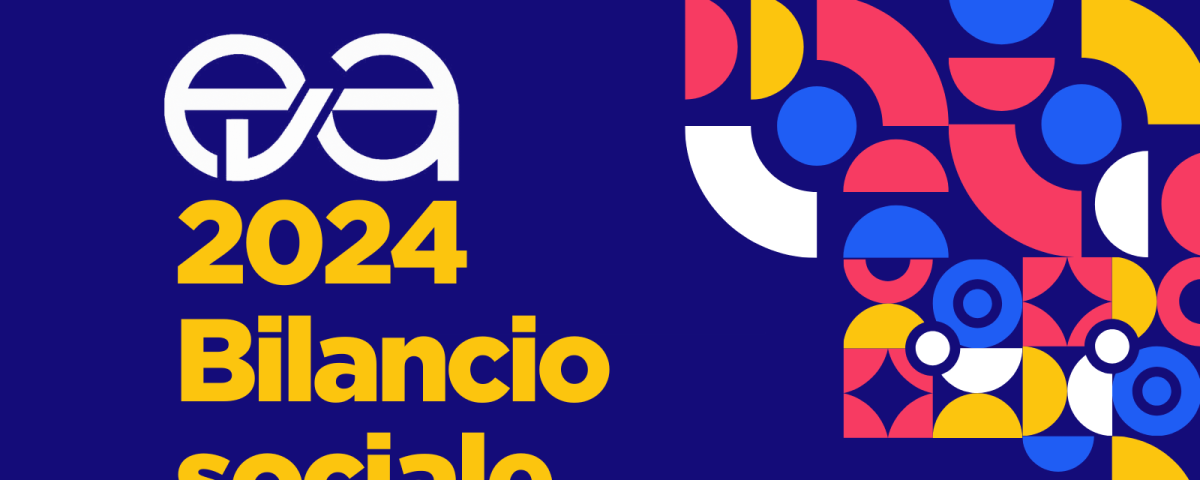 Copertina Bilancio sociale 2024 cooperativa sociale EVA